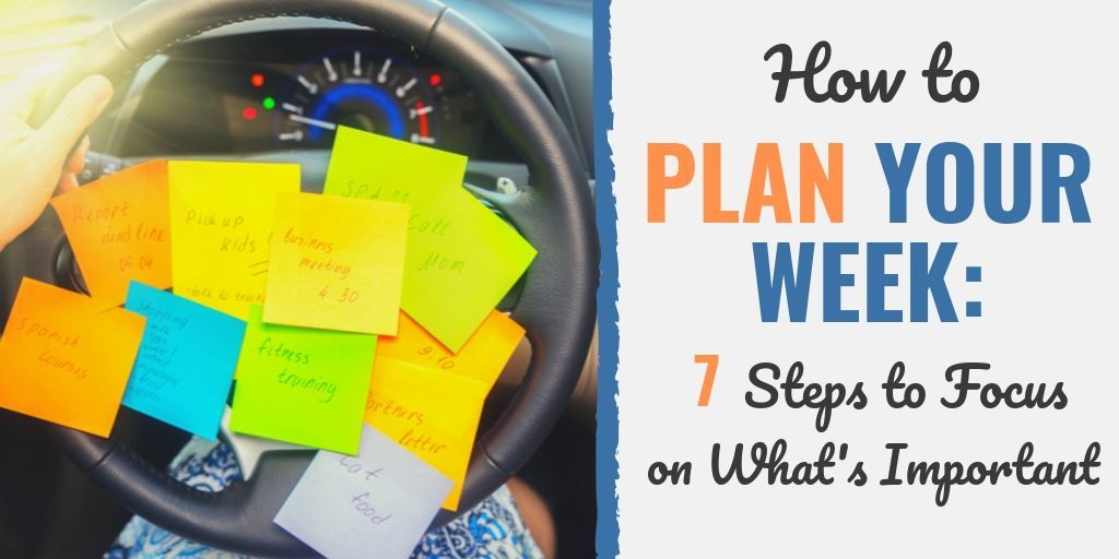 how to plan your week | how to plan your week to be productive | weekly planning checklist
