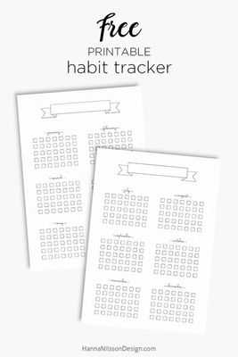31 Printable Habit Tracker Templates [Free for 2022]