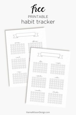 31 Printable Habit Tracker Templates [Free for 2022]