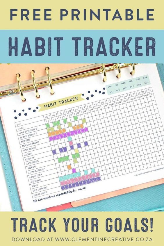 track your goals habit tracker