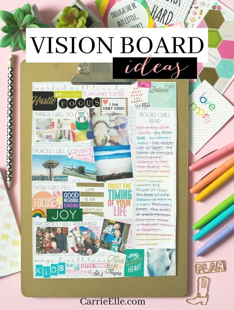 different categories for vision boards | vision board for actors | small vision boards