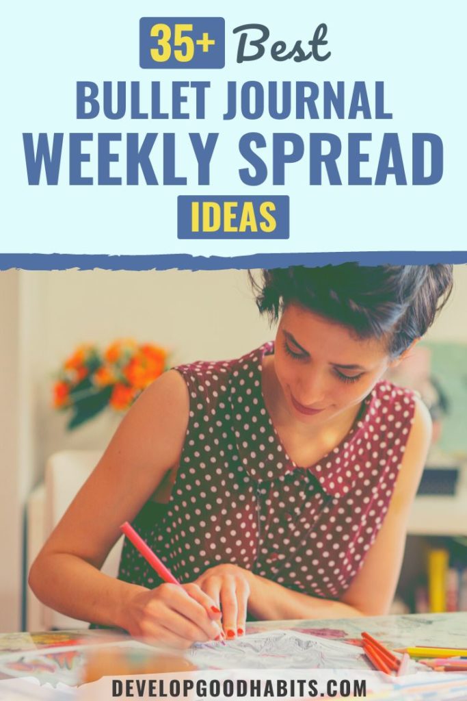 bullet journal weekly spread | bullet journal weekly spread ideas minimalist | bullet journal weekly spread template