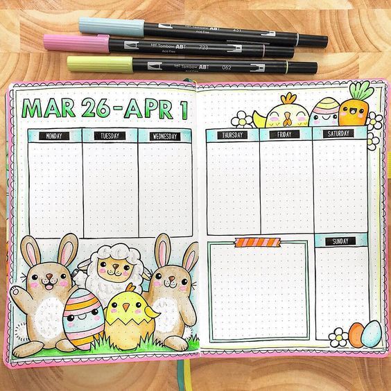 bullet journal to do list spread | simple bullet journal setup | bullet journal daily spread
