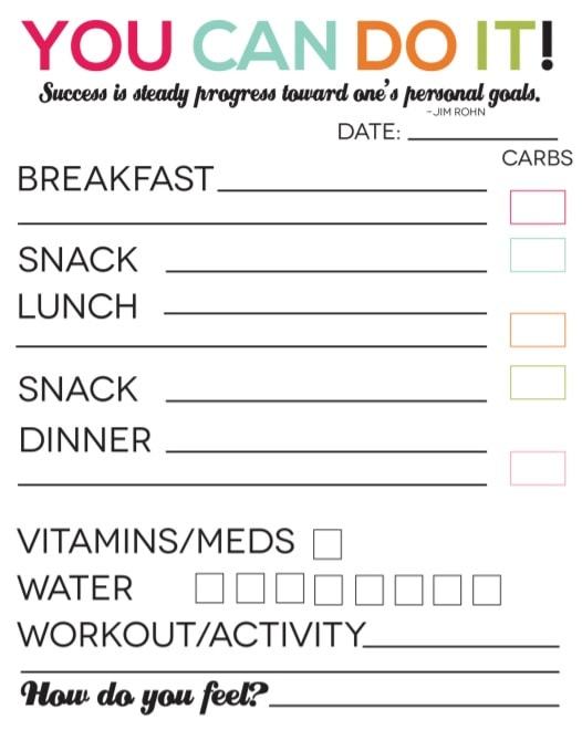 free food journal | free printable food journal for weight loss pdf | daily food log template excel