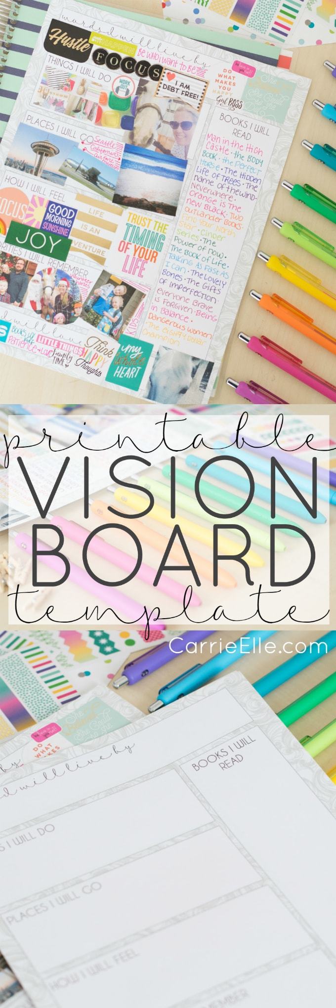 Vision Board Template Word