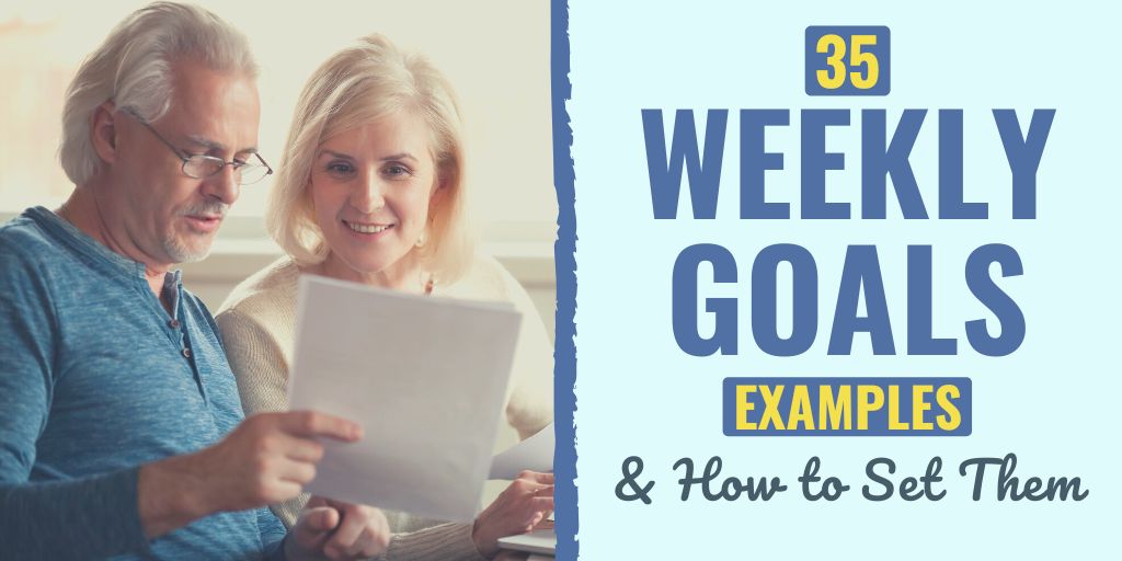 weekly goals | weekly goals for students | weekly goals examples