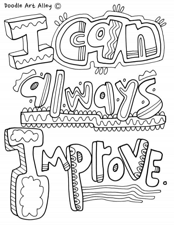 kindergarten growth mindset coloring pages | free inspirational coloring pages | growth mindset posters to color