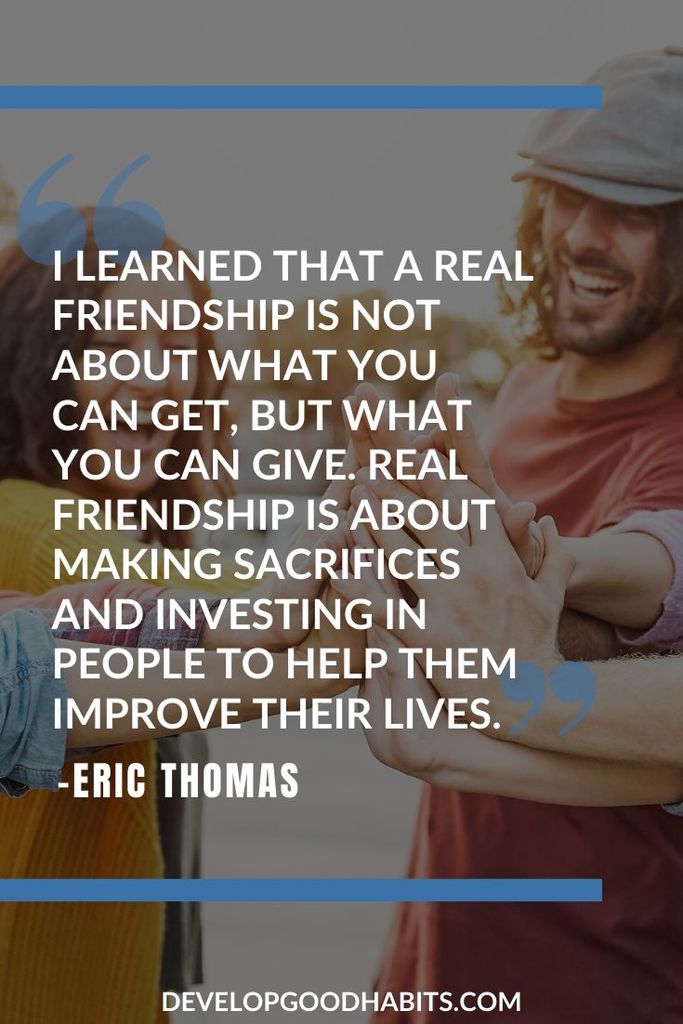 On Relationships - “I learned that a real friendship is not about what you can get, but what you can give. Real friendship is about making sacrifices and investing in people to help them improve their lives.” - Eric Thomas | eric thomas quotes wallpaper | eric thomas lion quote | eric thomas memes #inspiration #motivation #motivationalquotes