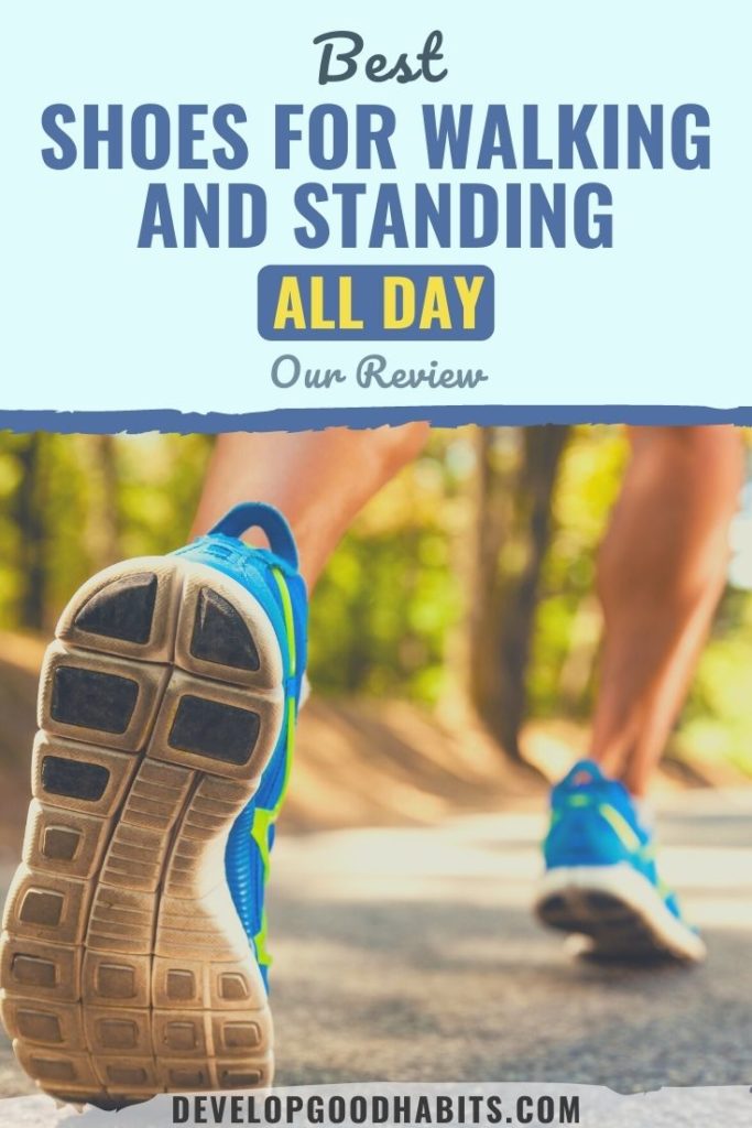Check out our review of the seven best walking shoes for walking and standing all day for women and men who walk and stand the whole day.