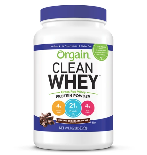 Best Whey Protein Powders for Weight Loss | Best Value for the Money | Orgain Grass-Fed Clean Whey Protein Powder, Vanilla Bean