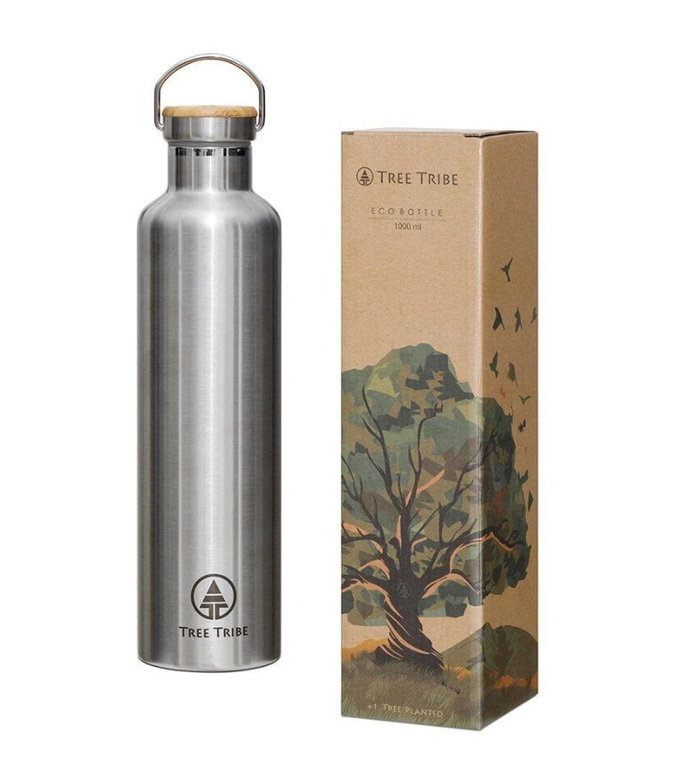Best Stainless Steel Water Bottles | Great Eco-Friendly Liter Bottle Option | Tree Tribe Steel Water Bottle