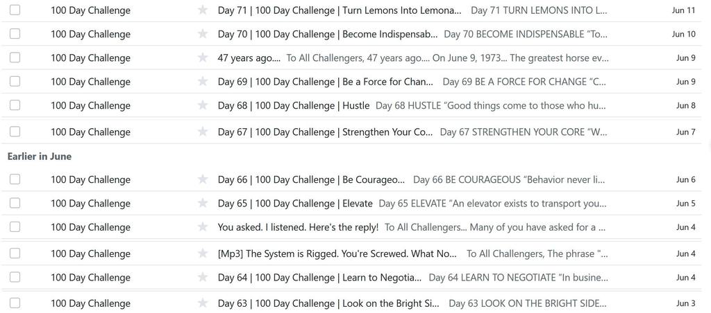 100 day challenge | 100 day challenge program | 100 day challenge review