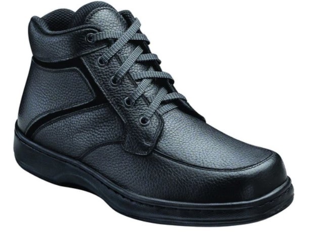 Best Shoes for Ankle Support | Runner-Up Option for Men | Orthofeet's Highline Black Men's Boots