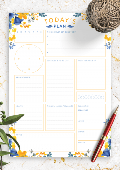 bullet journal daily schedule template | daily accounting journal template | daily bullet journal template