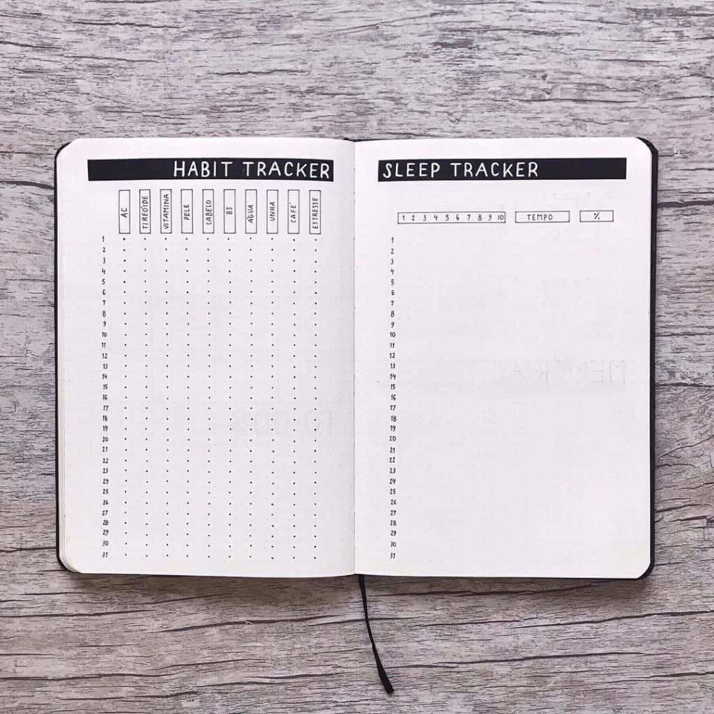 bullet journal habit tracker list | bullet journal habit tracker minimal | bullet journal habit tracker minimalist
