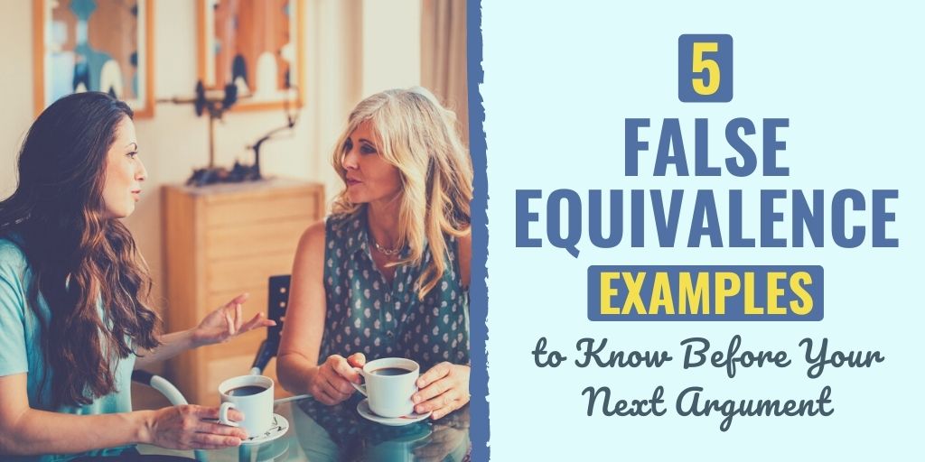 false equivalence example | what is false equivalence | what is a false comparison called