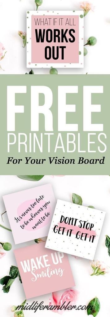 vision board printables | vision board printables for students