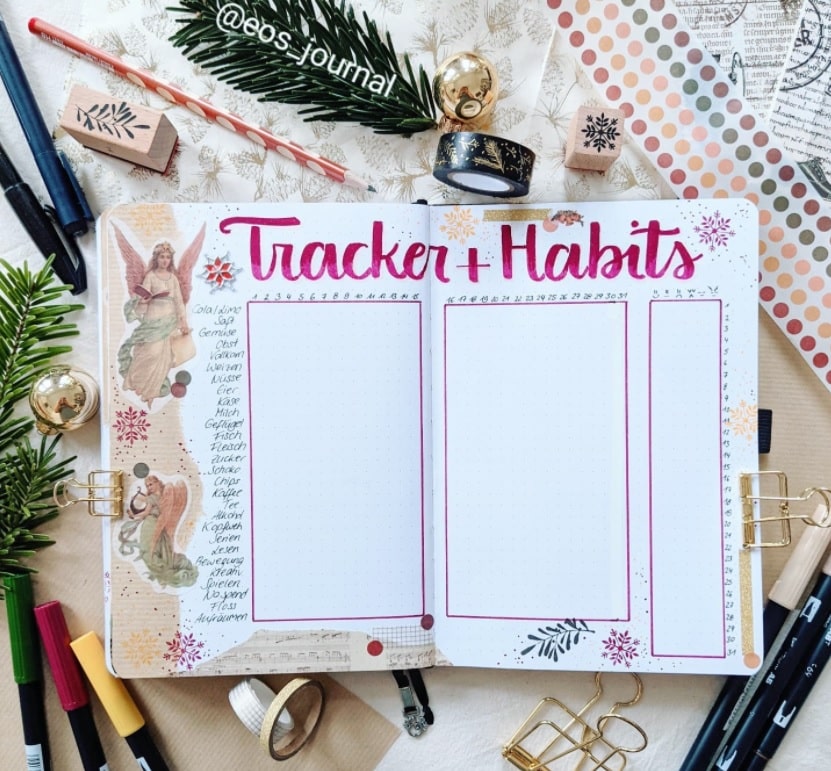 bullet journal habit tracker | bullet journal habit tracker template | bullet journal habit tracker printable