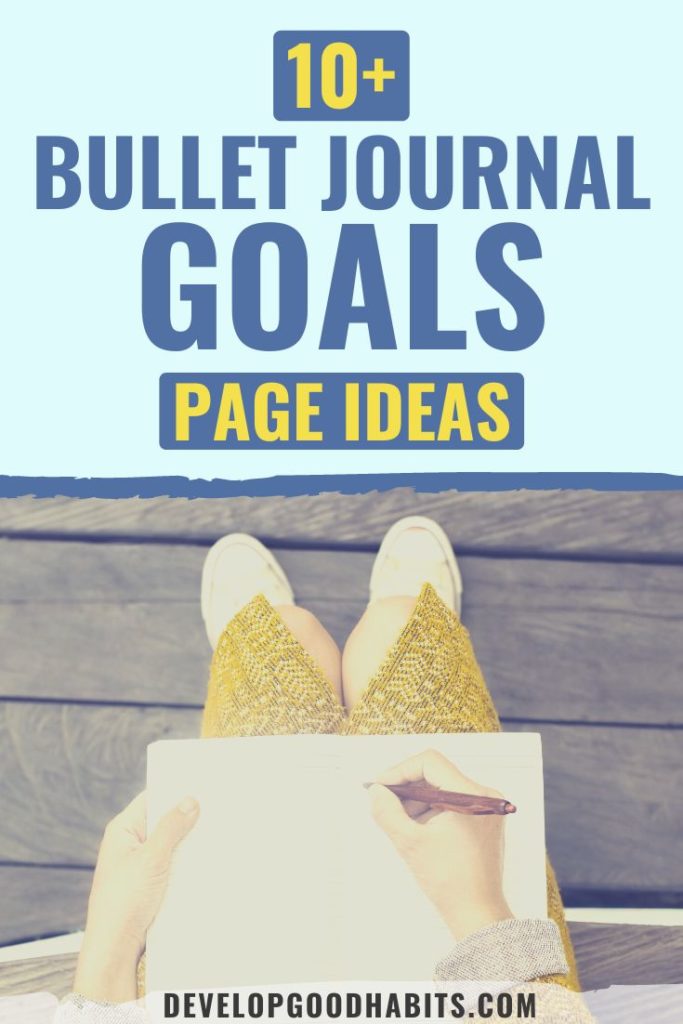goal setting bullet journal page | bullet journal ideas | bullet journal goals layout