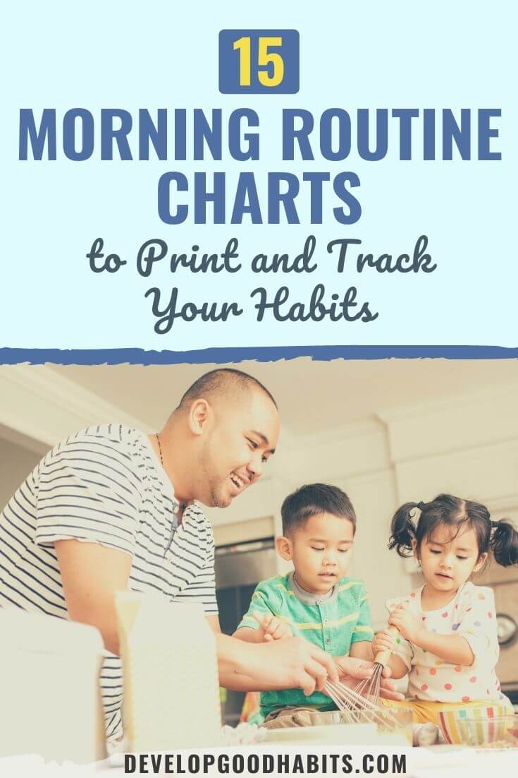 15 Morning Routine Charts to Print and Track Your Habits