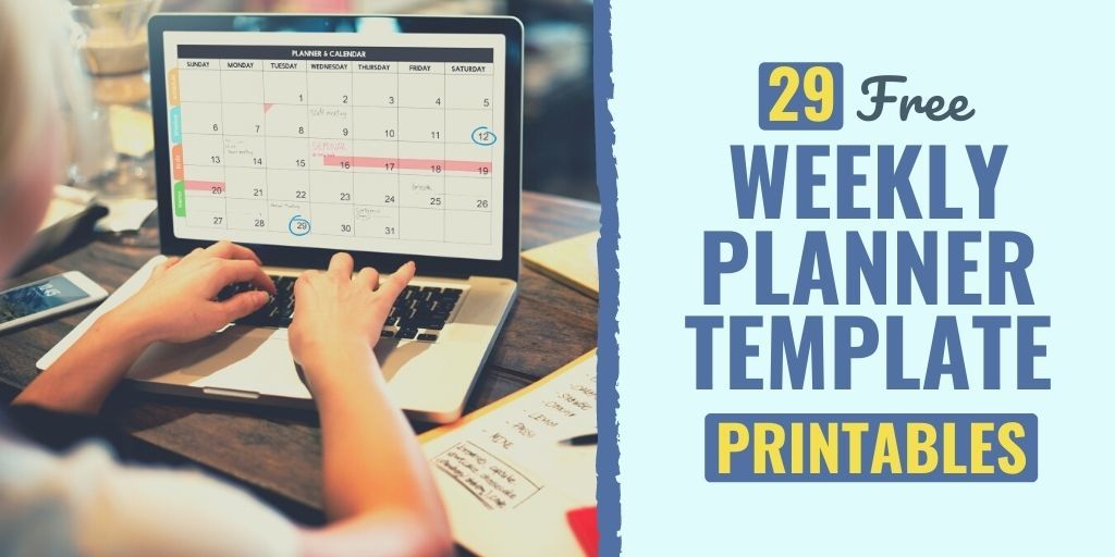 weekly planner template word | weekly planner template excel | weekly planner template 2020