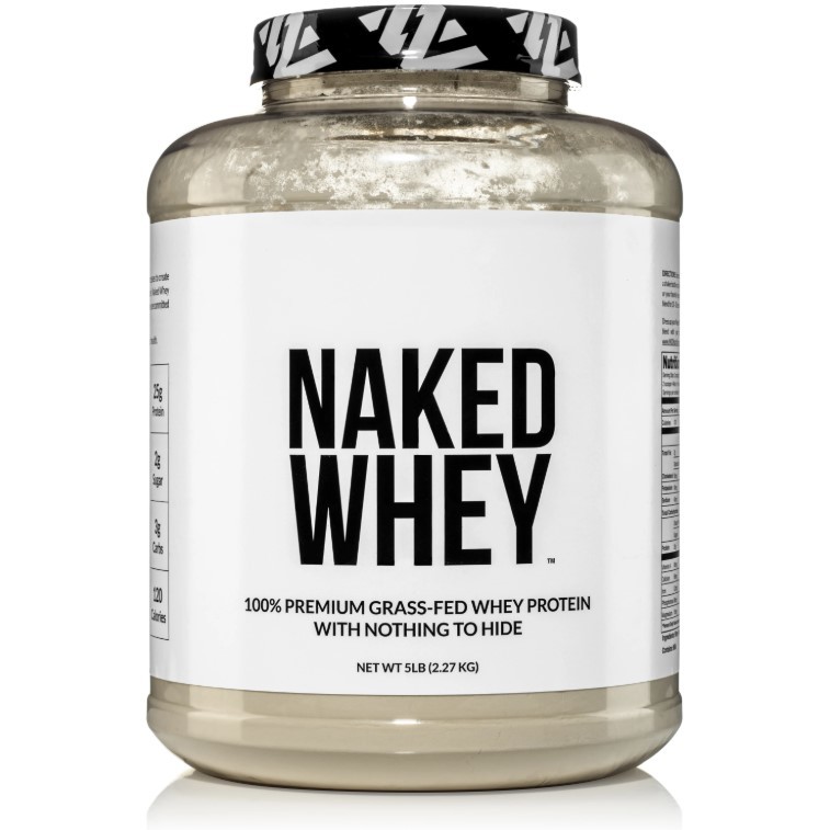 Unflavored Protein Powders_Naked Nutrition Grass-Fed Whey Protein Powder | Best Overall: Naked Nutrition Grass-Fed Whey Protein Powder | best unflavored protein powder for cooking