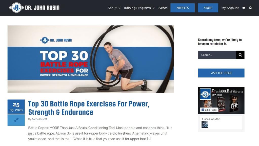 Dr. John Rusin | health and fitness blogs | sports and fitness blogs