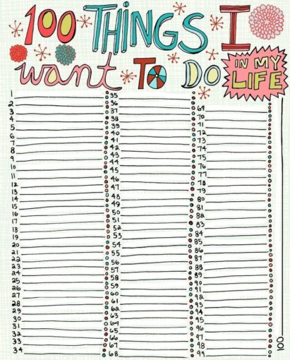 Bucket List Template Free List Templates