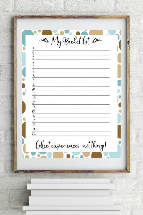 Collecting Experiences Wondermom Wannabe | bucket list template google docs | bucket list template maker
