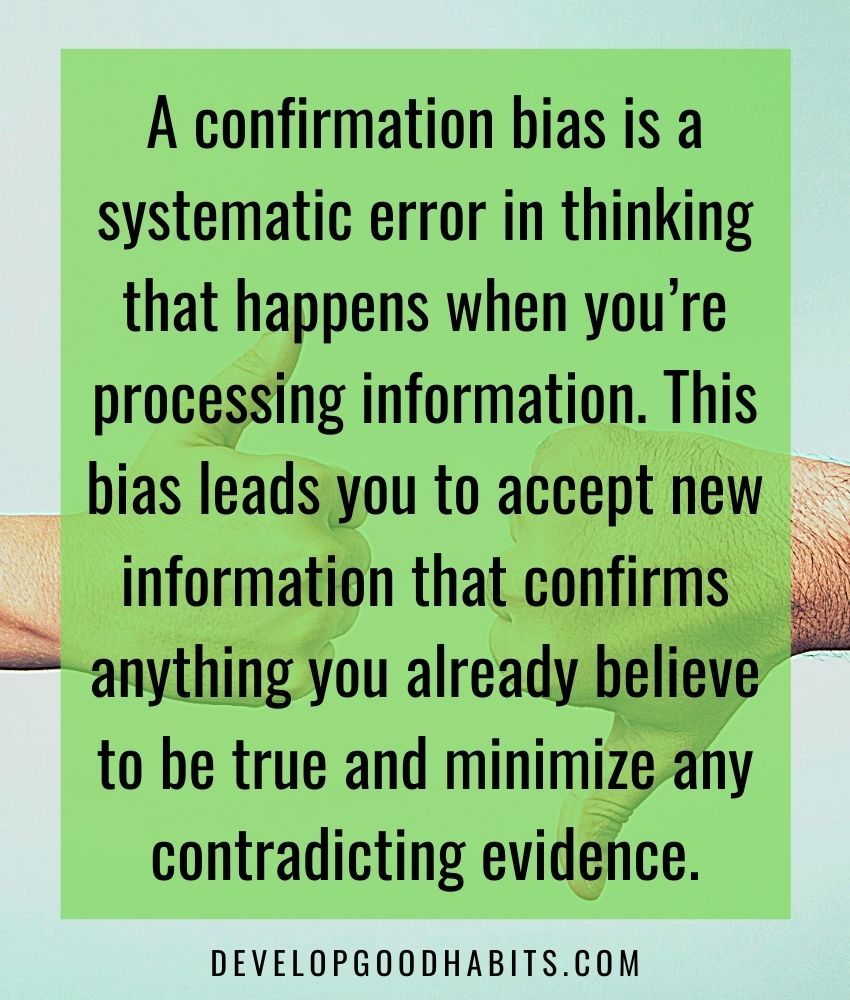 Cognitive bias | Confirmation bias in a sentence | Confirmation bias examples in business