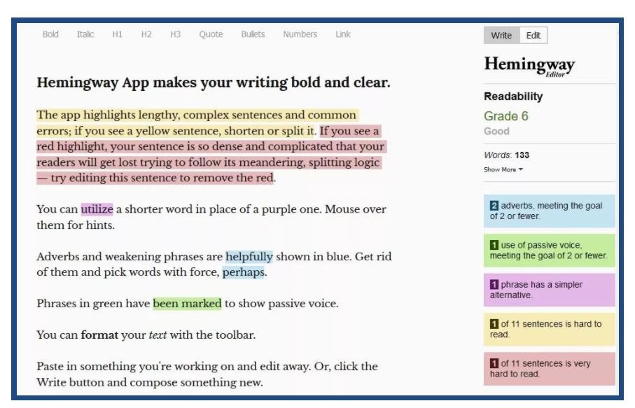 hemingway editor | free writing apps for windows | scrivener writing software