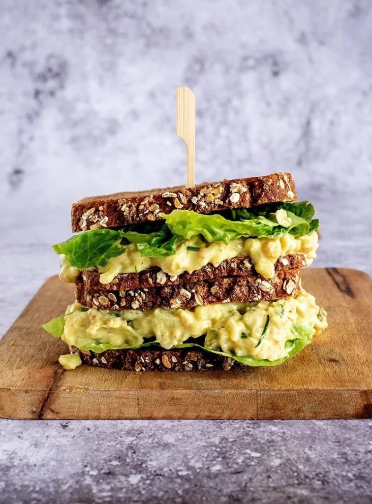The Best Vegan Egg Salad | simple cold vegetarian sandwiches | vegan sandwich spread