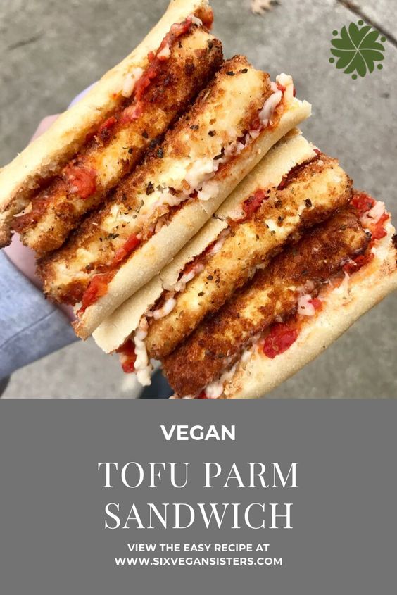 Tofu Parm Sandwich | simple cold vegetarian sandwiches | vegan sandwich spread