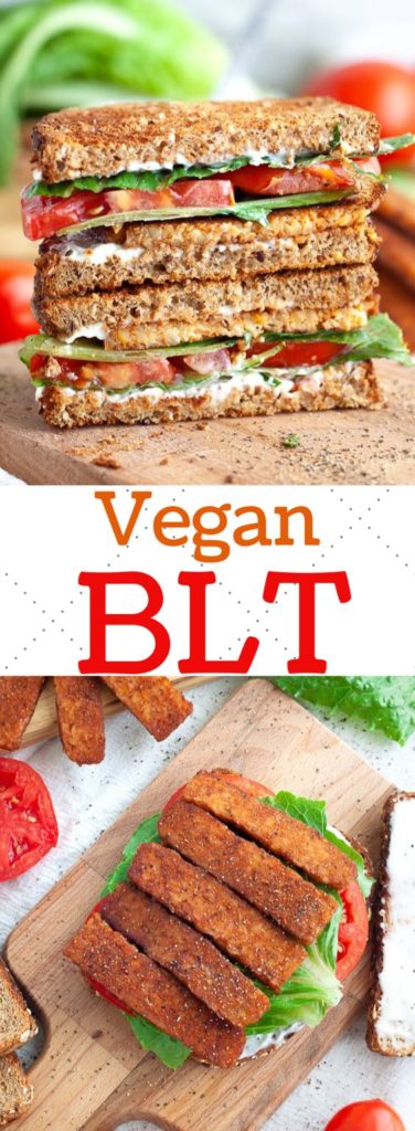 Vegan BLT | packable vegetarian sandwiches | vegan toasted sandwich recipe