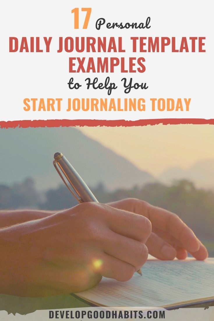 17 Personal Daily Journal Template Examples to Help You Start ...
