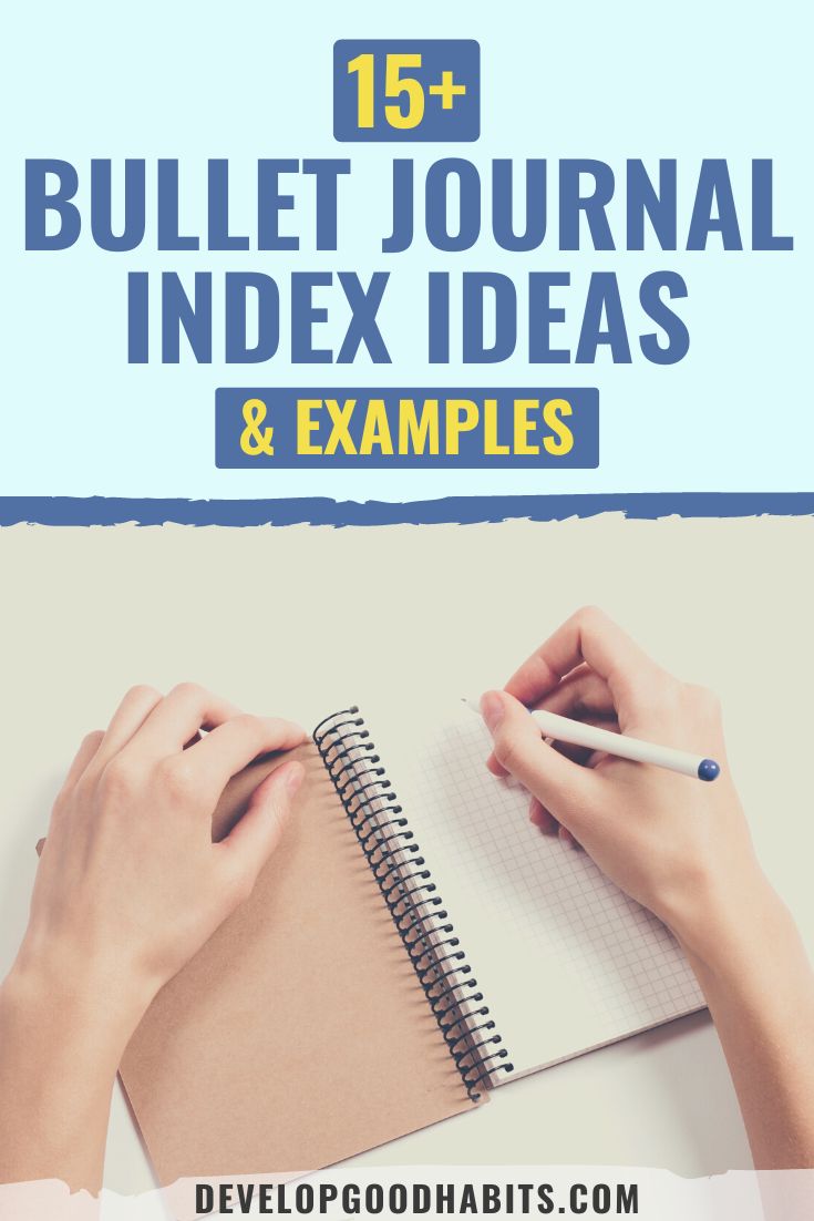 19 Bullet Journal Index Ideas & Examples