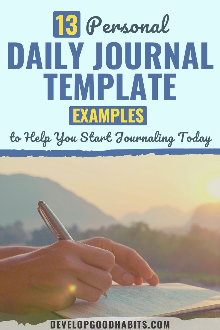13 Personal Daily Journal Template Examples to Help You Start Journaling Today