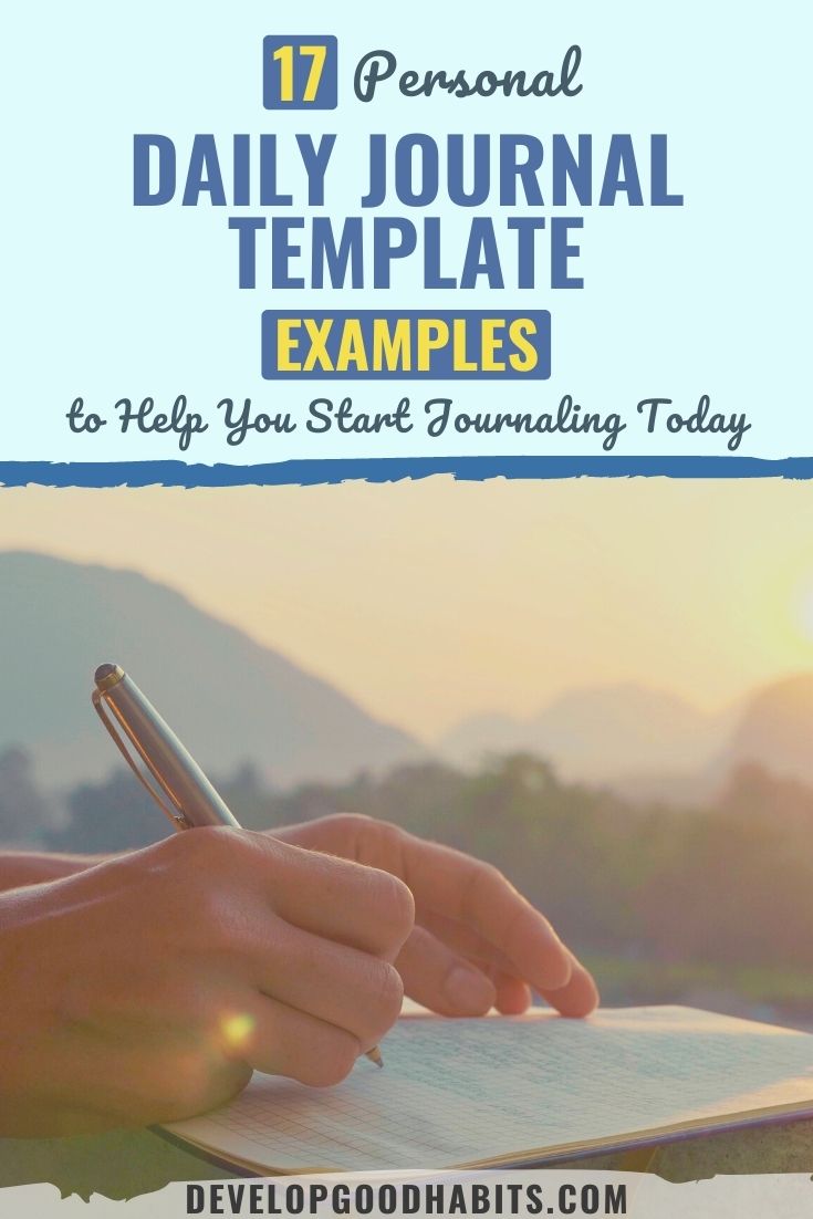 17 Personal Daily Journal Template Examples to Help You Start Journaling Today