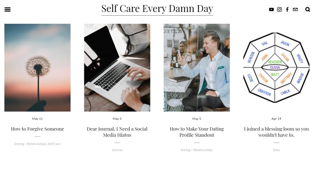 self care every d mn day | self care tips | self care blog names