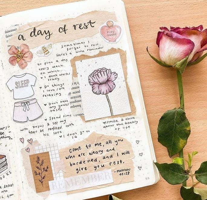 a day of rest | self care journal online | best self care journal
