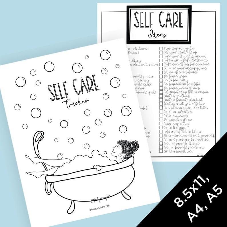 self care tracker | best self care journal | self care journal online
