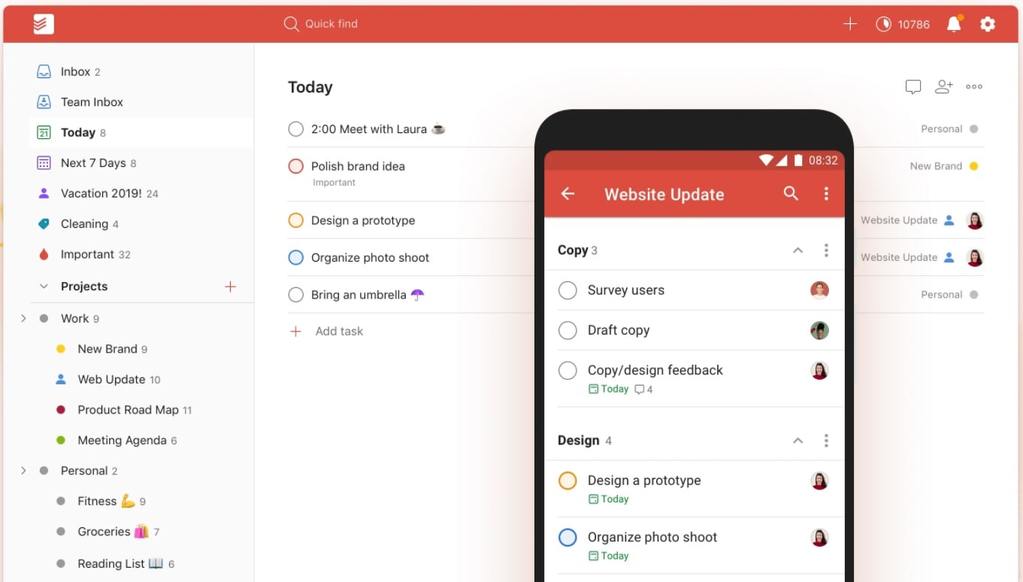 Todoist | organization apps for students | best app for organizing ideas