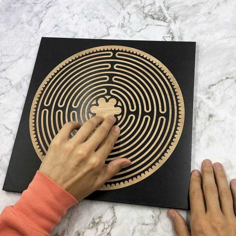 wooden finger labyrinth | self care gifts for moms | cheap self care gifts