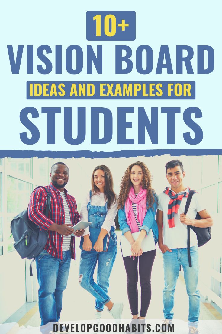 11 vision board ideas and examples for students