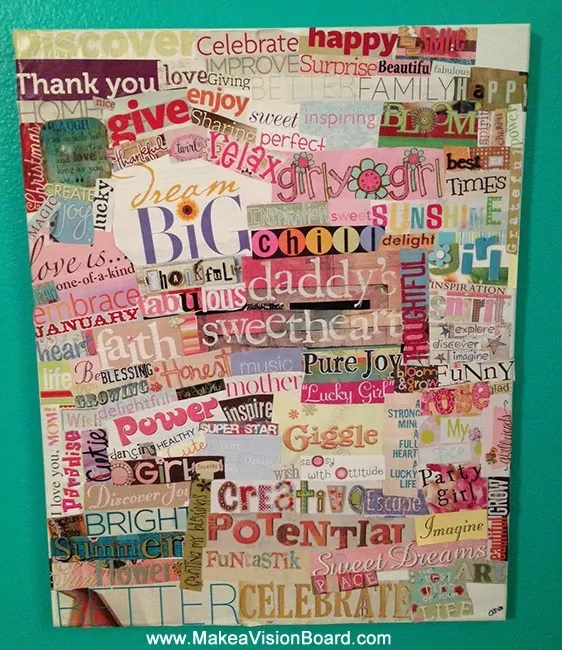 gratitude board for kids | vision board for students | how to make a vision board