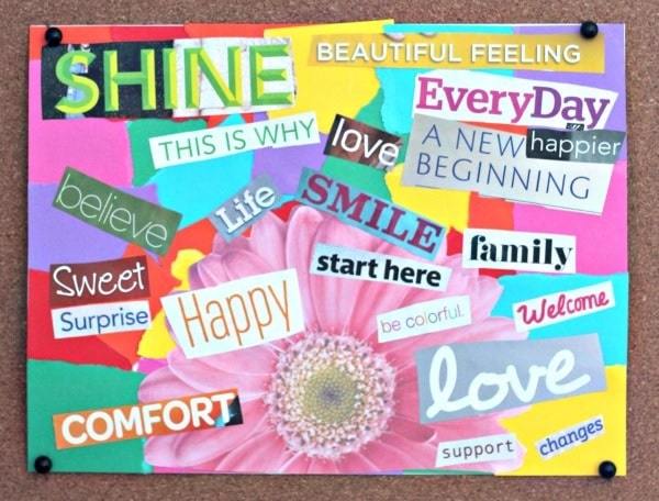 shine | vision board for students | how to make a vision board