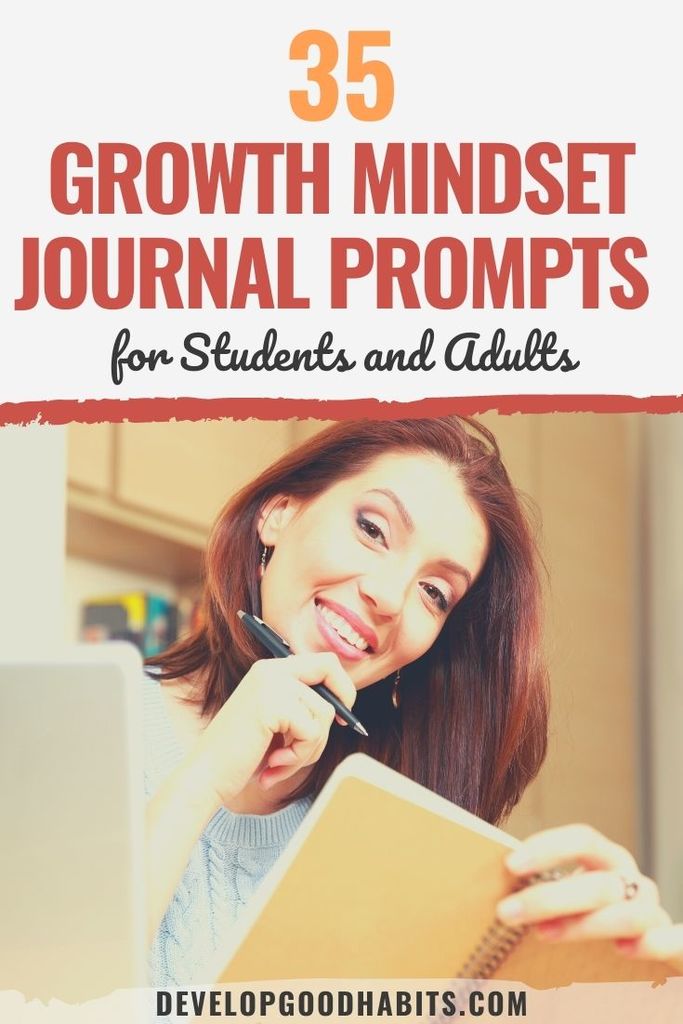 growth mindset journal prompts for adults | mindfulness journal prompts for students | growth mindset writing prompts first grade