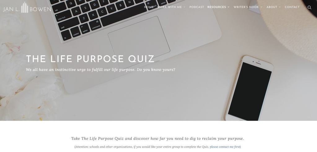 the life purpose quiz | discussion questions about purpose | discovering your purpose