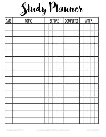 27 Free Study Plan Templates to Edit, Download, and Print – ReportWire