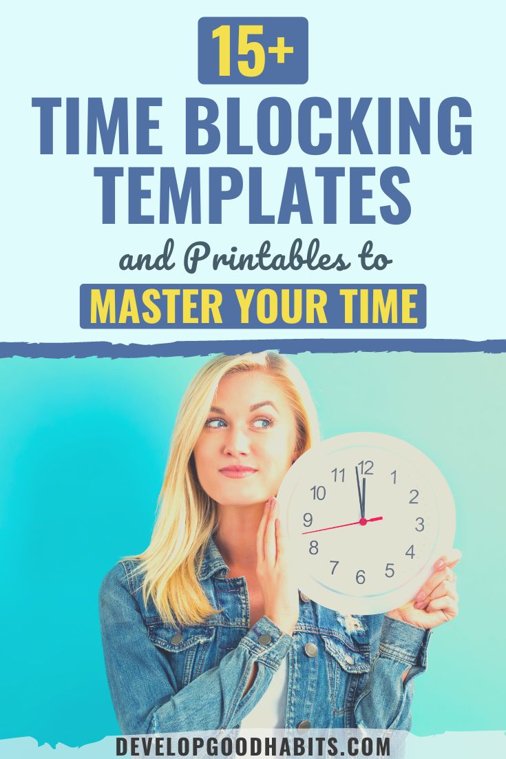 17 Printable Time Blocking Templates  [Updated for 2023]